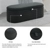 CAVINAS 45.5" Bench for Bedroom End of Bed, Upholstered Fabric Storage Chair, Modern Blanket Storage Chest for Bedroom, Living Room - 4 of 4