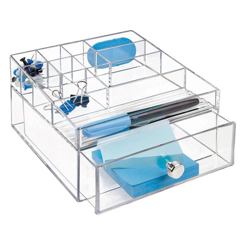 iDESIGN Plastic Desk Organization Set Clear, 4 of 5