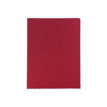 JAM Paper Corrugated Two-Pocket Fluted Folders Red 87500D