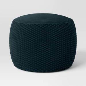 Braided Round Outdoor Patio Pouf - Threshold™ - 1 of 3