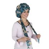 Anna-Kaci Women Silk Bonnet for Sleeping Satin Hair Bonnet with Floral Print and Long Tie Band - 3 of 4