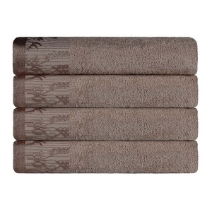 Charming Floral Accent Cotton Towel Set by Blue Nile Mills - 1 of 4