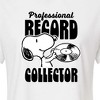 Women's - Peanuts - Snoopy Record Collector Cropped Graphic T-Shirt - 2 of 4