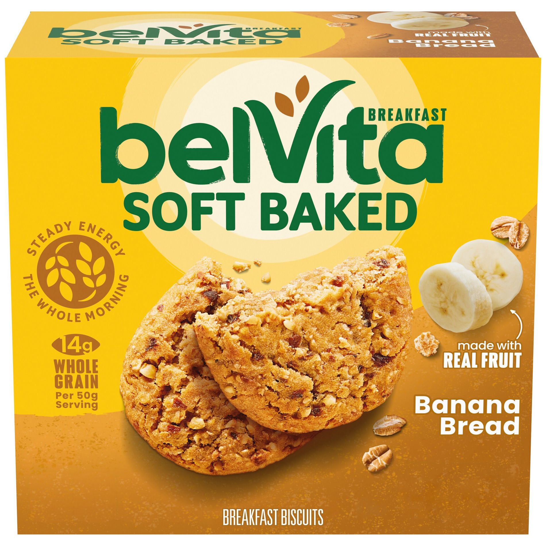 BelVita Soft Baked Banana Bread Breakfast Bars - 8.8oz/5ct