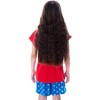DC Comics Girls' Wonder Woman Strong and Fierce Shirt and Shorts Pajama Set Strong and Fierce - 2 of 4