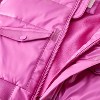 Toddler Girls' Shiny Heavyweight Hooded Puffer Jacket - Cat & Jack™ Purple - 4 of 4