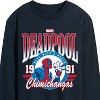 Men's - Marvel - Athletic Deadpool Long Sleeve Graphic T-Shirt - 2 of 4