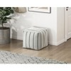 Sapphtopaz Modern Ottoman Square Pouf, Plush Upholstered Footstool with Fabric Floor Pouf, Bean Bag Chair for Bedroom, Living Room - 3 of 4