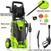 SUGIFT 1800W Electric Pressure Washer, 3500 PSI, 5 Nozzles, 26FT Hose, Portable for Home, Car & Patio Cleaning with Fixed Brush & Auto-Stop, IPX5 - 3 of 4