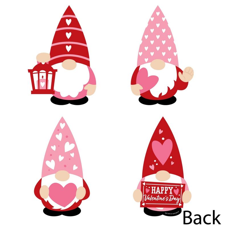 Big Dot of Happiness Valentine Gnomes - Decorations DIY Valentine’s Day Party Essentials - Set of 20, 4 of 8