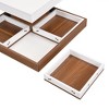NicBex Modern 2-Tier Square Coffee Table Home Decor 360°Rotating Sofa Side Table Center Table for Living Room - 3 of 4