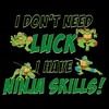 Men's Teenage Mutant Ninja Turtles I Don't Need Luck I Have Ninja Skills T-Shirt - 2 of 4