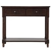 NicBex Console Table Traditional Entryway Table with 2 Drawers and Bottom Shelf Side Table for Living Room, Entryway, Hallway - 3 of 4