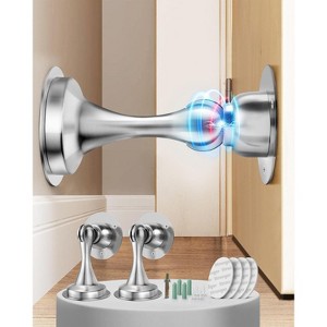 DOMETOUR Magnetic Door Stoppers for Bottom of Door: Upgraded Strong Magnet Door Stop Security Door Holder to Keep Door Open - 1 of 1