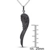 EVERLY JEWELRY  |   Sterling Silver Black Rhodium 0.05 CT Black Diamond TW Fashion Pendant With Chain - 2 of 3