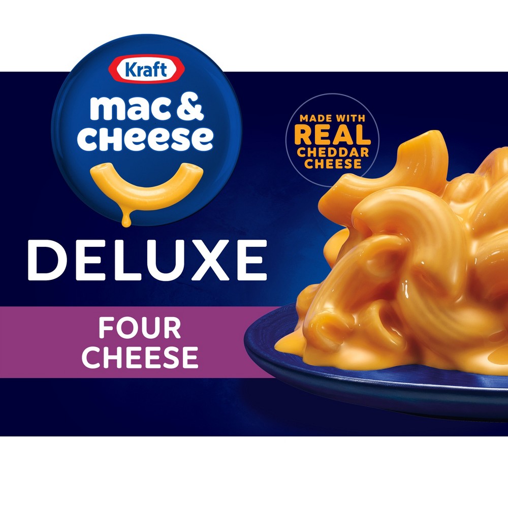 UPC 021000656554 product image for Kraft Deluxe Four Cheese Mac and Cheese Dinner - 14oz | upcitemdb.com