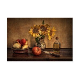 Trademark Fine Art -Juan Luis Seco 'Girasoles En La Cocina' Canvas Art - 1 of 4