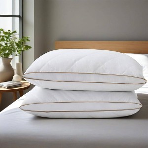 Peace Nest Gusseted Goose Down Feather Pillows Set of 2 - 1 of 4