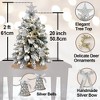 A 2-foot mini Christmas tree with lightweight Christmas decorations,featuring home and office desktop Christmas decorations - 3 of 4