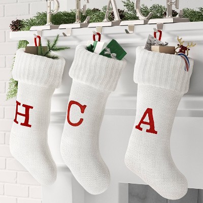 Knit Monogram Christmas Stocking White - Wondershop™, 2 of 4