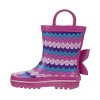 Laura Ashley Girls Mermaid design Rain Boots with Loops - 3 of 4