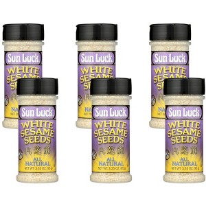 Sun Luck White Sesame Seed - 6 pack, 3.35 oz - 1 of 2