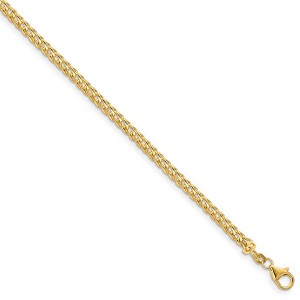 Black Bow Jewelry 3.7mm 14k Yellow Gold Solid Franco Chain Necklace - 1 of 4