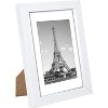 upsimples 5x7 Picture Frame Set of 10, Display Pictures 4x6 with Mat or 5x7 Without, Multi Photo Frames Collage for Wall or Tabletop Display, White - 3 of 4