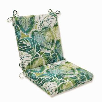 Key Cove Lagoon Outdoor One Piece Seat And Back Cushion - Green - Pillow Perfect