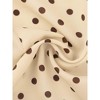 Allegra K Women's Polka Dots Peter Pan Collar Tie Neck Short Sleeve Shirt - 4 of 4