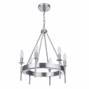 Craftmade Lighting 6 - Light Chandelier in  Brushed Polished Nickel - 1 of 3