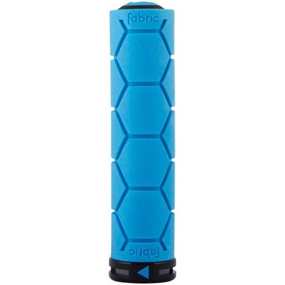 blue handlebar grips