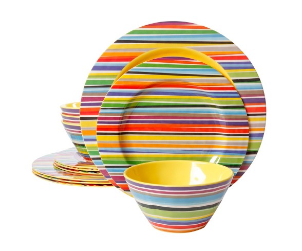 Dinnerware Set Studio California Multi Stripe