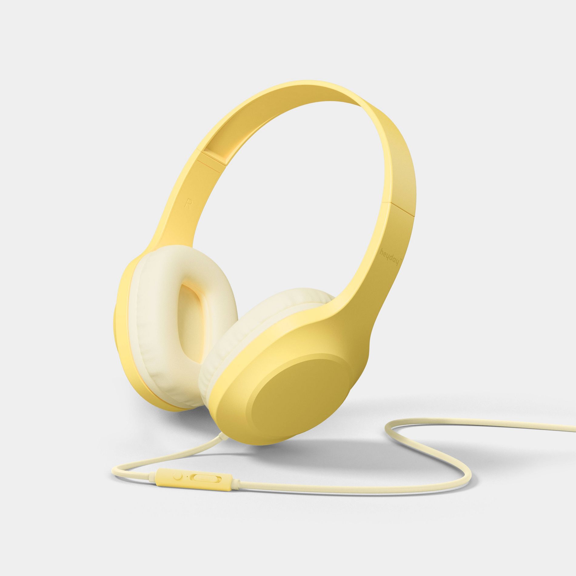 Wired On-Ear Headphones Sunny Yellow/White - heyday™