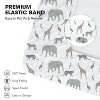 LISM 2 Piece Crib Sheets,Crib Fitted Sheets for Standard Size Crib and Toddler Mattress - 4 of 4