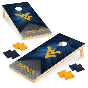 NCAA West Virginia Mountaineers 2'x4' Wood Cornhole Set - 1 of 4