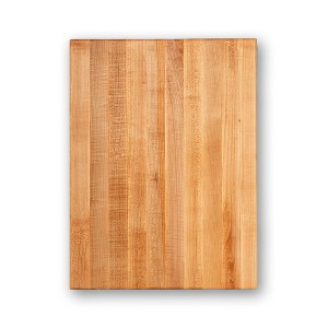 John Boos Platinum Commercial Edge Grain Maple Wood Reversible Food Prep Cutting Board Block with Side Handles - 1 of 4