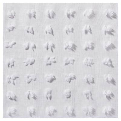 White Sheer Polyester Rod Pocket Kitchen Window Panels