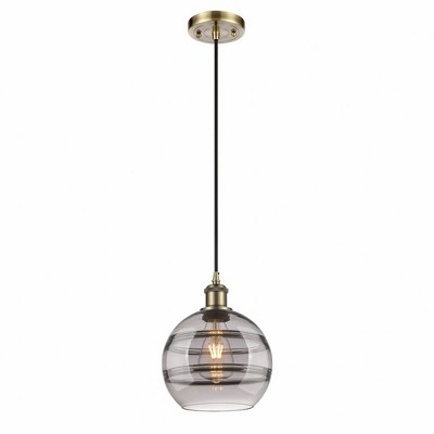 Rochester - 1 Light Cord Hung Mini Pendant In Industrial Style-9.88 Inches Tall and 8 Inches Wide