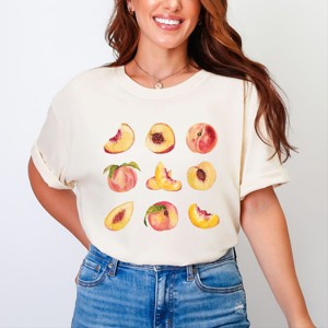 Simply Sage Market Peach Chart Garment Dyed Tee - 1 of 4