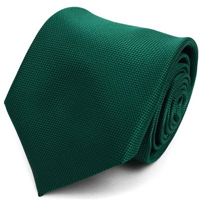 Men's Solid Color Microfiber Poly Woven 3.25 Inch Wide And 57 Inch Long Necktie