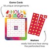 Big Dot of Happiness Holi Hai - Bingo Cards and Markers - Festival of Colors Party Shaped Bingo Game - Set of 18 - 2 of 4