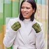 Feelgoodz Trellis Fleece Fingerless Glove - 3 of 4