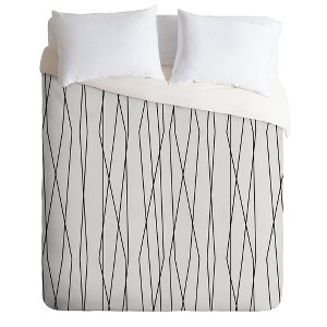 Heather Dutton Linear Cross Stone Duvet Set - Deny Designs - 1 of 4
