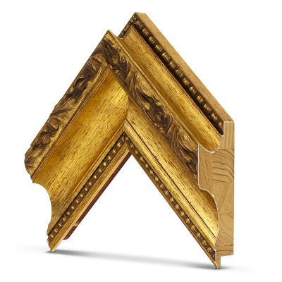 Ornate Gold Decorative Frame for 55" Samsung The Frame TV