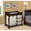 Badger Basket Sleigh Style Baby Changing Table with Hamper and 3 Baskets - Espresso - 2 of 4