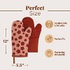 Folkulture Oven Glove 100% cotton with Silicon Grip - Auburn Brown - 4 of 4