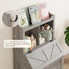 Kids Bookshelf, Toy Storage Organizer with Flip-Top Lid and Cubby - 4 of 4