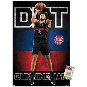 Trends International NBA Detroit Pistons - Cade Cunningham 23 Unframed Wall Poster Prints - 1 of 4