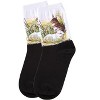 Memoi Women's Rabbit Limited Edition Art Cotton Blend Crew Sock White 9-11 - 3 of 4